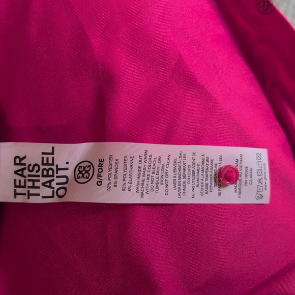 G/FORE Vibrant Pink Camo Sleeveless Blouse - Picture 6 of 8